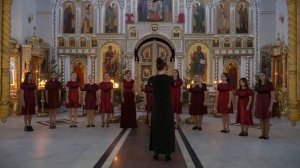 "Щедрик".  Украинская народная песня  в музыкальной обработке Николая Леонтовича.