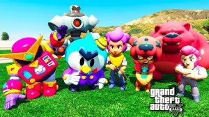 БРАВЛ СТАРС ИГРА ЗА ВОЛЬТА ПРОТИВ МЕГА РОБОТА ГТА 5 МОДЫ! BRAWL STARS ОБЗОР МОДА В GTA 5! ИГРЫ ВИДЕО