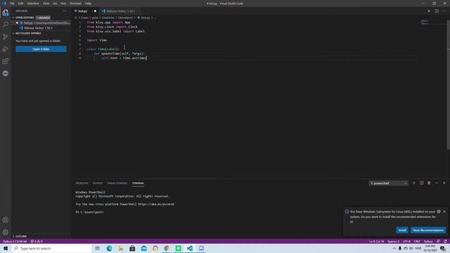 Make a gui clock In python Kivy смотреть онлайн