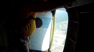 Прыжок с парашютом Д1-5у Падение 5 секунд.