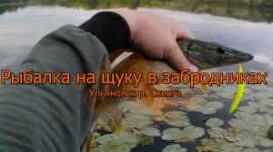 Рыбалка на щуку в забродниках Ульяновск, р. Свияга