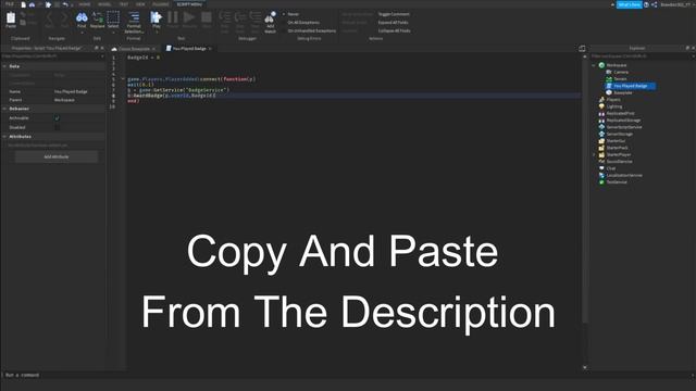How To Make A You Played Badge On Roblox!!! (2023) смотреть онлайн