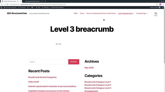 How To Enable Breadcrumbs Schema On A Wordpress Website смотреть онлайн