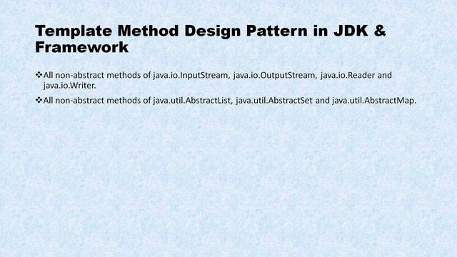 Template Method Design Pattern in JDK & Framework ? || Design Pattern interview question