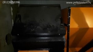 Отопление без газа,пеллетный котел Валдай 100. Отопление автосервиса пеллетами.