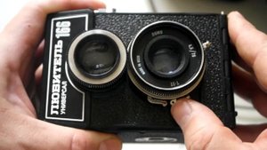 Фотоаппарат Любитель 166 универсал, объектив Ломо Т-22 4,5/75. Лот 02135М