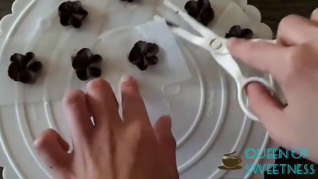 How to pipe a rose and other flowers with chocolate ganache - Chocolate Ganache roses смотреть онлайн