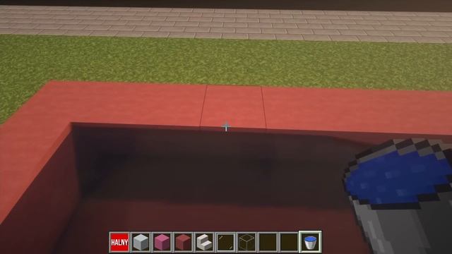 Beautiful pink house in minecraft with a pool смотреть онлайн