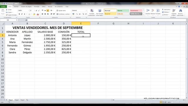 Curso Excel 2010 Básico. Vídeo 8. Cálculos y formato condicional смотреть онлайн