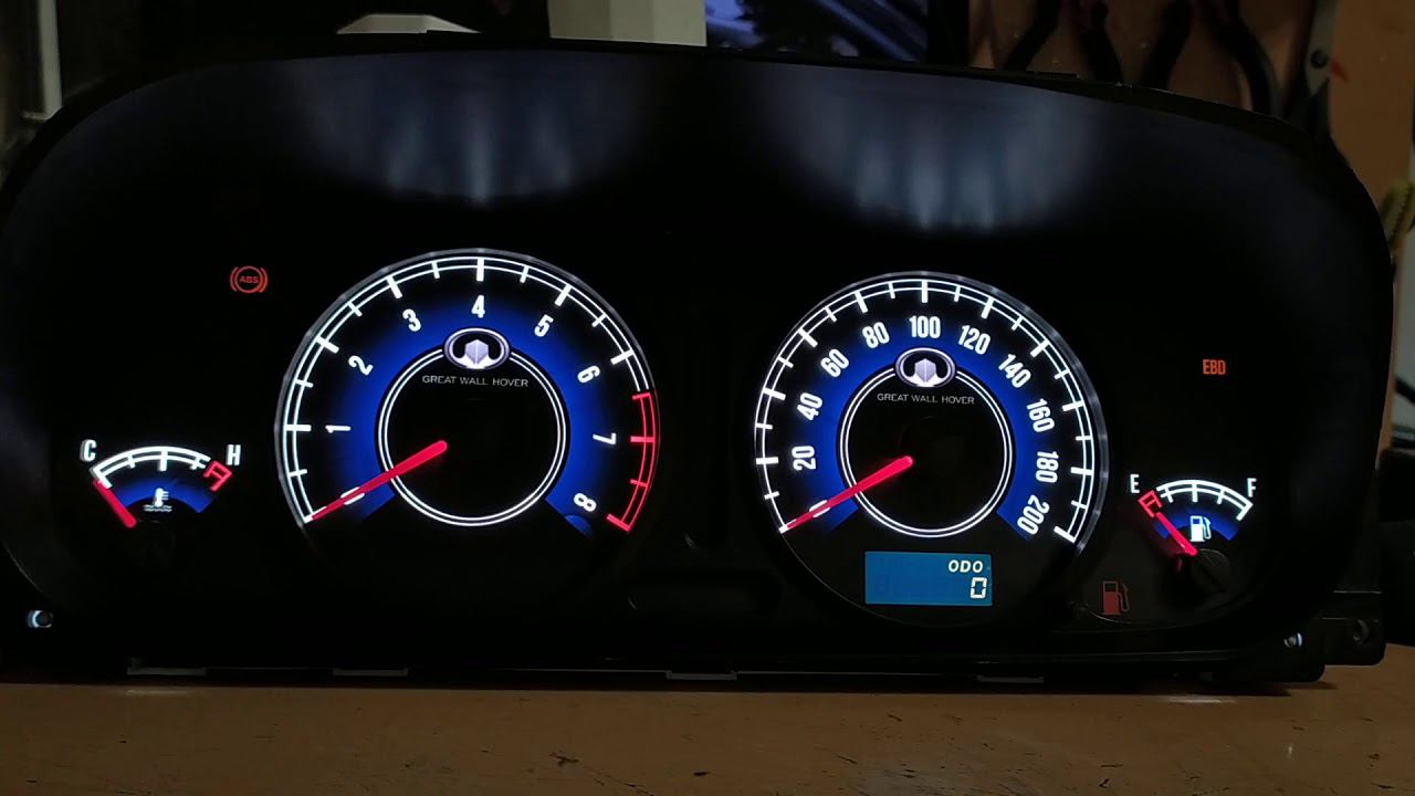 Hover Great Wall Пересвет щитка приборов. смотреть онлайн