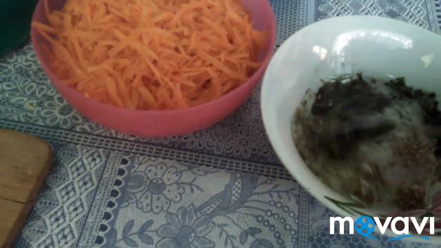 Салат из зелёных помидор без варки.