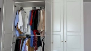 ТУР по моей мини-ГАРДЕРОБНОЙ! Лайфхаки для организации пространства. Бюджетная гардеробная IKEA ПАК