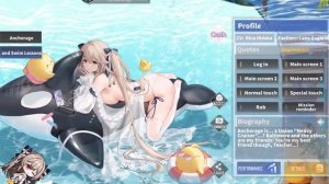 Azur Lane - Anchorage L2D Skin Dolphins and Swim Lessons Showcase