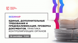 Дополнительные требования и предквалификация. Проверка документов. Практика контролирующих органов