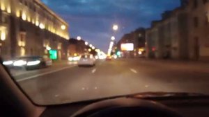 23 июня 2022 г., проспект Стачек поздним вечером (Санкт-Петербург)