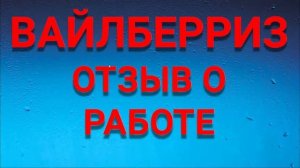 ВАЙЛБЕРРИЗ отзыв о работе. Как я работал в Вайлберриз. Сколько платят в wildberries?