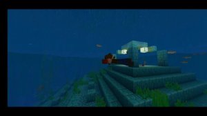 Подводная крепость в МАЙНКРАФТЕ! СТРАЖ это робот.