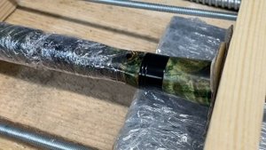 Изготовление удочки с нуля. Рукоять из стабилизированной древесины.