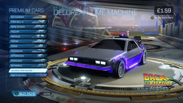 Purchasing all the premium cars in Rocket league