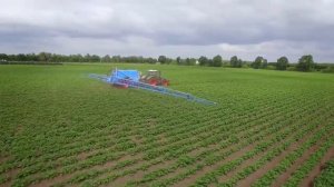 Работа опрыскивателей Lemken Primus и Lemken Albatros
