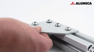 Элементы жесткости (Г-соединитель) для конструкционного алюминиевого профиля