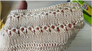 Обещала? Выполняю!!!Очень простой и красивый узор спицами!!