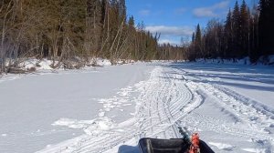 зимняя рыбалка на хариуса с женой 2023г.