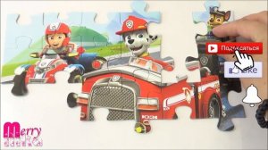 Щенячий Патруль - Райдер и супер-щенки - Собираем пазлы для детей Paw Patrol | Merry Nika