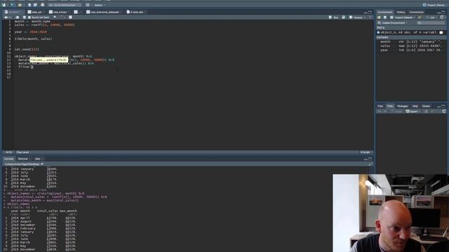 2.6 Crossing (combination) function + our first mutate + n() + set seed() + filter + handling error смотреть онлайн