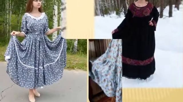 Платья в русском стиле смотреть онлайн