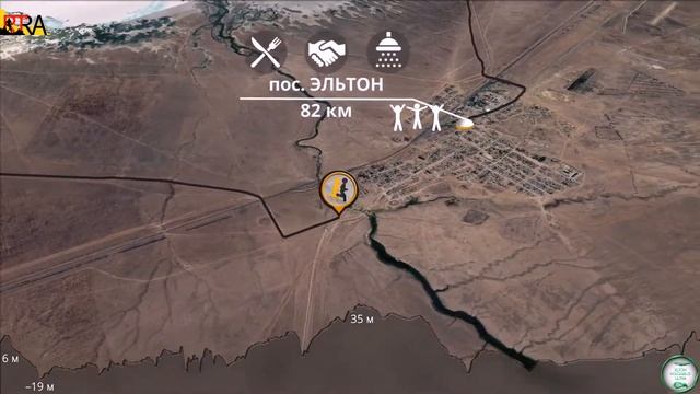 Эльтон .Elton Volgabus Ultra-Trail. Карта дистанций Ultimate 100 miles и Night Race 82 km смотреть онлайн