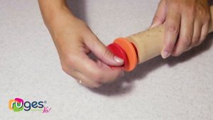 K-86 Скалка для теста с фиксатором толщины «Радуга» Ruges