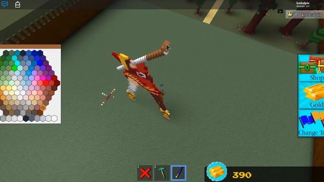 Megumin pixel art building process (old vid, read desc) | Roblox Build A Boat For Treasure смотреть онлайн