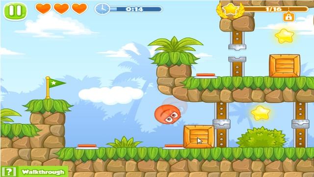 Красный Шар против МОНСТРОВ ИГРА МУЛЬТИК для детей RED Ball #4 смотреть онлайн