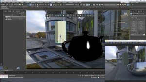 Наложение 3D объекта с тенью на фотографию 3Ds Max Corona