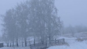 Зимняя красота Алтайской деревни