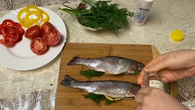 Радужная форель на гриле