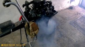 запуск мотора гладиатор 9.9про.