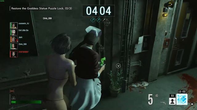 resident evil resistance: nurse val mod, with spray gun, Valerie gameplay 11 смотреть онлайн