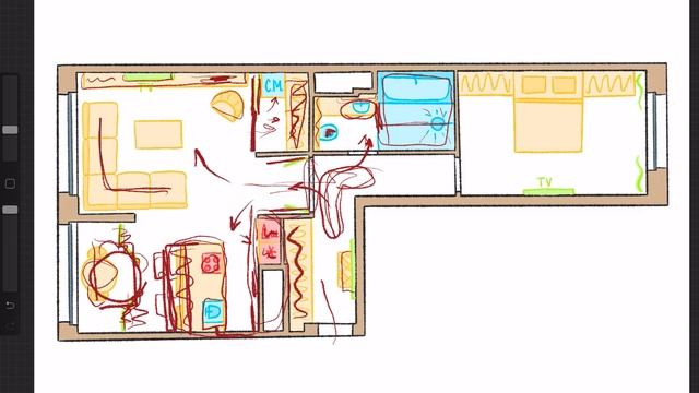 Варианты планировки 2 комнатной квартиры смотреть онлайн