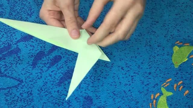 Мастер-класс: динозавр из бумаги Зауролоф. Динозавр оригами.