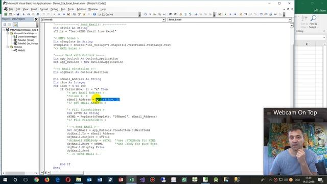 Send Emails with Excel Using Outlook Mails, vba macro смотреть онлайн