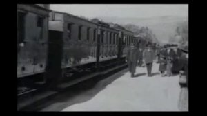 Самая первая съёмка на камеру в мире "Прибытие поезда на вокзал Ла-Сьота" 1896 год?