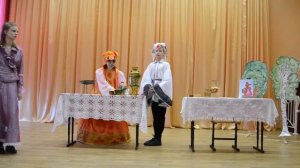 Лиса и журавль, детская театральная постановка