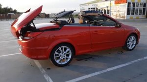 Корректное открывание крыши Опель Астра Кабриолет в Анапе