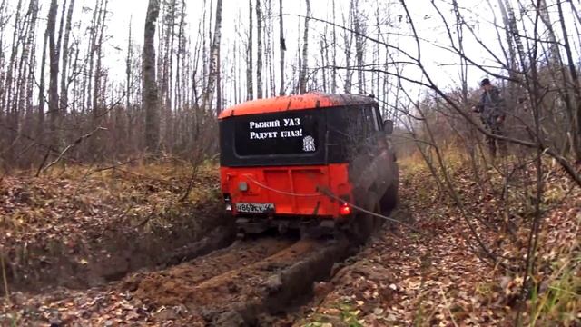 Гжатский тракт. УАЗ и Nissan Patrol. Mudroads. смотреть онлайн