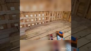 БЕСЕДКА ИЗ ПОДДОНОВ ПОЛНОСТЬЮ ( ДЕЛАЮ 1 РАЗ ЧАСТЬ 2 )