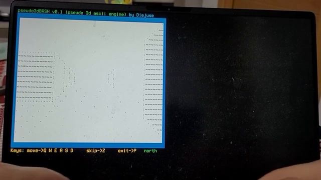 My BASH Linux pseudo 3d ascii game engine: pseudo3dbash. смотреть онлайн