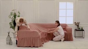 Как одеть чехол на угловой диван | HVOYAHOME.RU