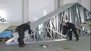 Сборка каркаса шведского гаража